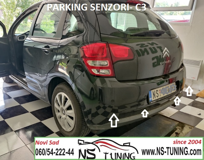 ugradnja parking senzora novi sad citroen c3 2011 2012 2013 2014 2015 2016  ns tuning